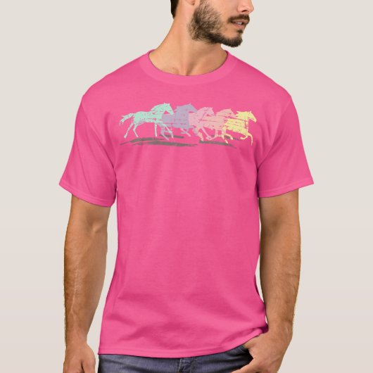 T-shirt Chevaux courant Mustangs (Devant)