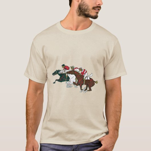 T-shirt Chevaux de course (Devant)
