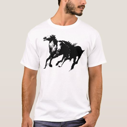 T-shirt Chevaux de course (Devant)
