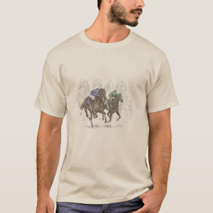 T-shirt Chevaux de course à la galopante
