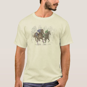 T-shirt Chevaux de course à la galopante