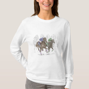 T-shirt Chevaux de course à la galopante