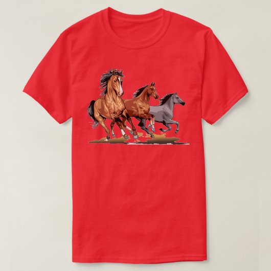 T-shirt Chevaux De Course Cadeau Pour Les Amateurs De Chev (Design devant)