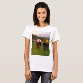 T-shirt Chevaux de course Edgar Degas à Longchamp (Devant entier)