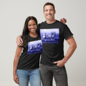 T-shirt Chevaux de course et Lune Bleue (Unisexe)