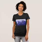 T-shirt Chevaux de course et Lune Bleue (Devant entier)