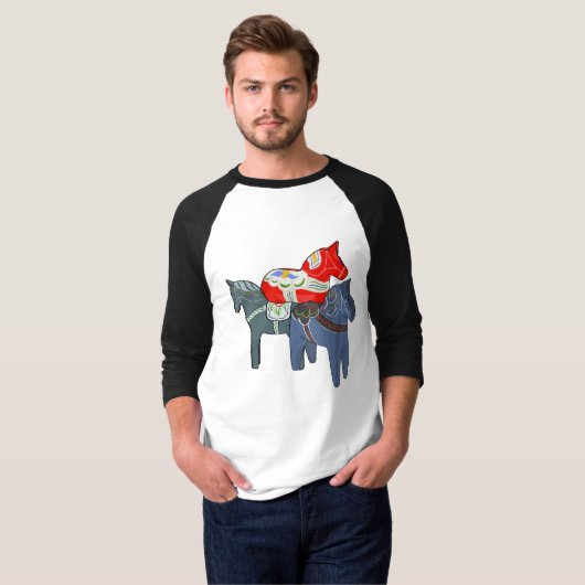 T-shirt Chevaux de Dala (Devant entier)