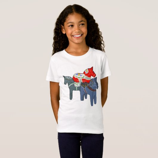 T-Shirt Chevaux de Dala (Devant entier)
