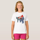 T-shirt Chevaux de Dala (Devant entier)