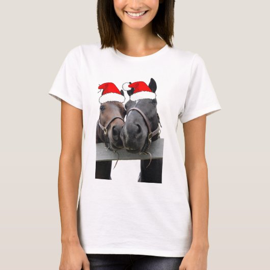T-shirt Chevaux de Noël (Devant)