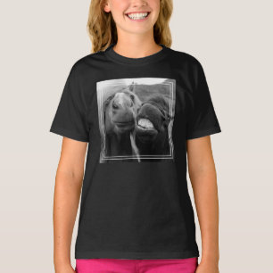 T-shirt Chevaux de sourire des images de Getty