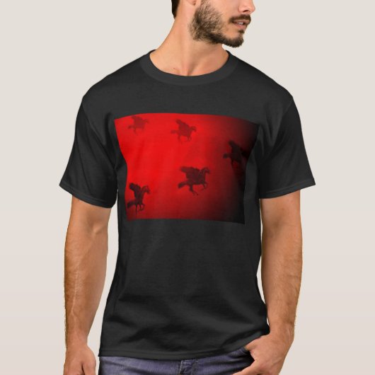 T-shirt Chevaux de vol rouges (Devant)