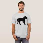 T-shirt chevaux empilés (Devant entier)