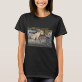 T-shirt chevaux en course (Devant)