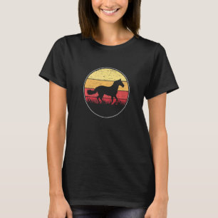 T-shirt Chevaux équestres rétro Graphique Adulte Chevaux é