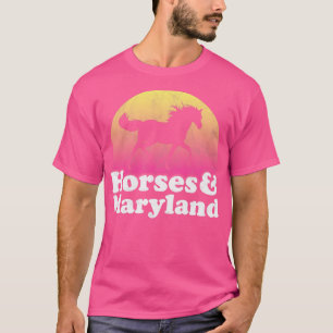 T-shirt Chevaux et cadeau Maryland pour les amateurs de ch