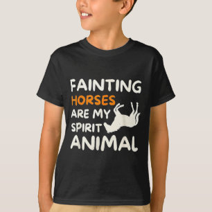 T-shirt Chevaux Évanouis Sont Mon Animal Srit Drôle Ferme