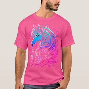 T-shirt Chevaux Fille Anniversaire Amour Chevaux Équitatio