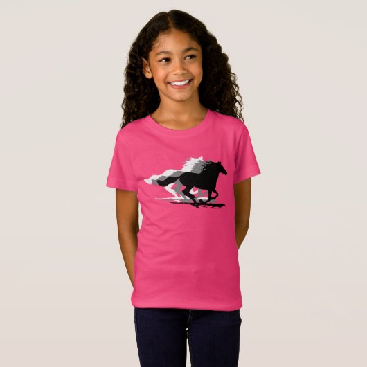T-Shirt Chevaux galopants (Devant entier)