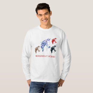 T-shirt chevaux resplendissants