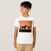 T-shirt Chevaux sauvages (Devant entier)