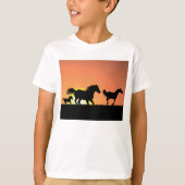 T-shirt Chevaux sauvages (Devant)