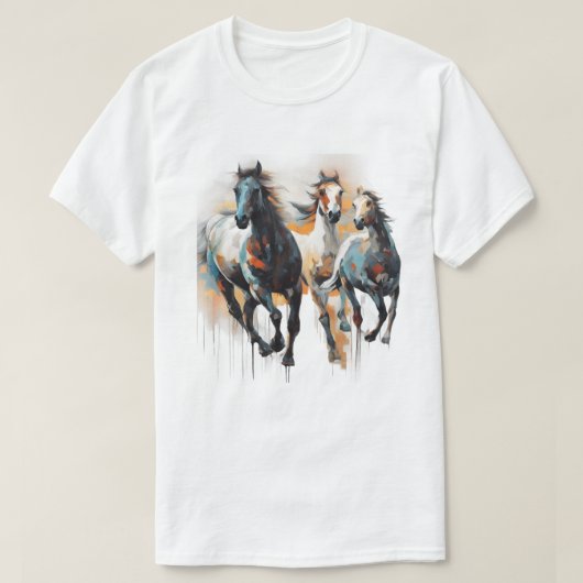 T-shirt Chevaux sauvages (Design devant)