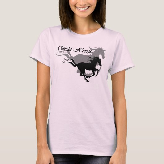 T-shirt Chevaux sauvages (Devant)