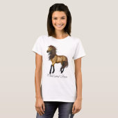 T-shirt Chevaux sauvages et libres (Devant entier)