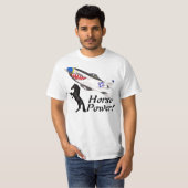T-shirt chevaux-vapeur (Devant entier)