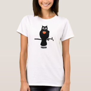 T-shirt Chevêche à l'oeil droopy au café