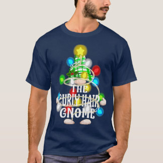 T-shirt Cheveux bouclés Gnome Noël Matching Family Shi
