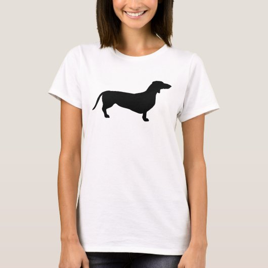 T-shirt Cheveux courts Dachshund - Silhouette 1 (Devant)
