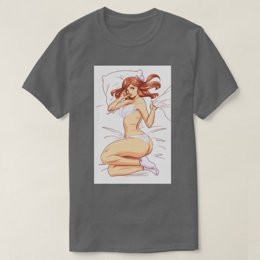 T-shirt Cheveux dans le lit (Design devant)