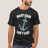 T-shirt Cheveux de bateau ne se soucient pas d'Ancre Navir (Devant)