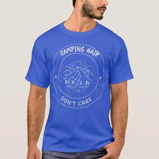 T-shirt Cheveux de camping, on s'en fiche Drôle de garçon 