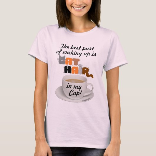 T-shirt Cheveux de chat dans ma coupe Amoureux des chats h (Devant)