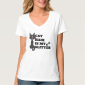 T-shirt Cheveux de chat est ma Parties scintillant Tee (Devant)