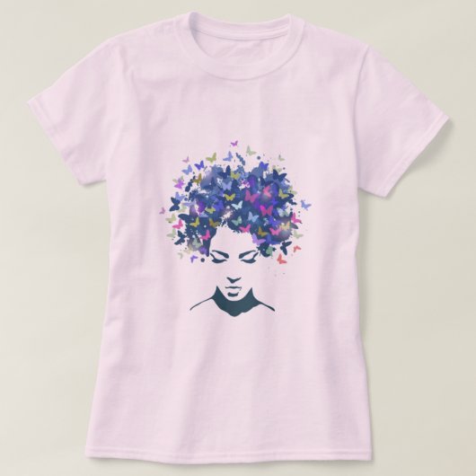 T-shirt Cheveux de papillons (Design devant)