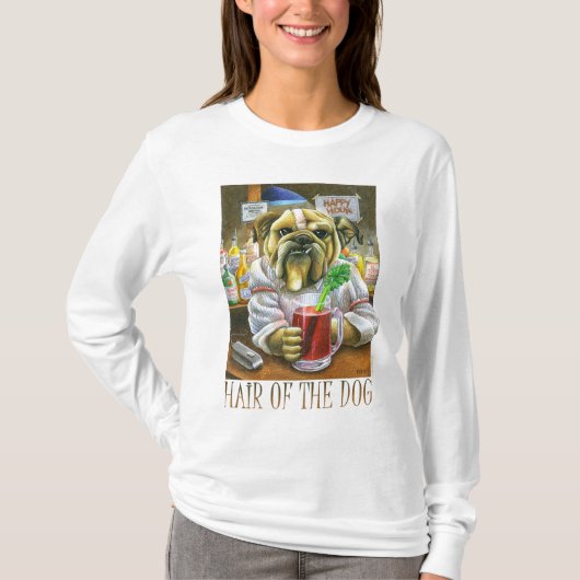 T-shirt Cheveux du chien (Aide sur la gueule de bo (Devant)