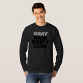 T-shirt Cheveux gris ne se soucient pas de l'âge d'argent (Devant entier)