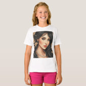 T-shirt Cheveux noirs 11 (Devant entier)