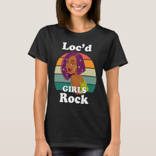 T-shirt Cheveux Rasta Dreadlocks Loc'd Fille Noire Rock Me