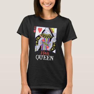 T-shirt Cheveux Reine des Coeurs Coiffeur Coiffeur Noir