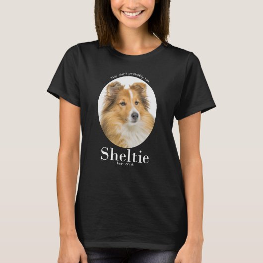 T-shirt Cheveux Sheltie (Devant)
