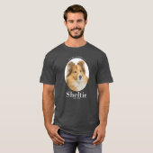 T-shirt Cheveux Sheltie (Devant entier)