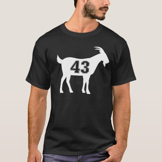 T-shirt Chèvre 43 G.O.A.T. Numéro Quarante-trois chèvre (Devant)