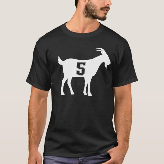 T-shirt Chèvre 5 G.O.A.T. Numéro Cinq chèvre (Devant)