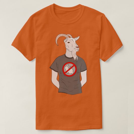 T-shirt Chèvre anti-lapin (Design devant)