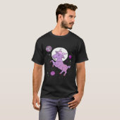 T-shirt Chèvre Asexuée Dans L'Espace Fierté Asexuée (Devant entier)